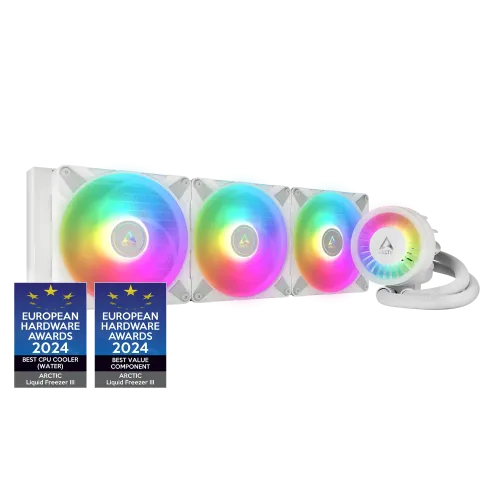 Arctic Liquid Freezer III Liquid CPU Cooler — 420mm, ARGB, White