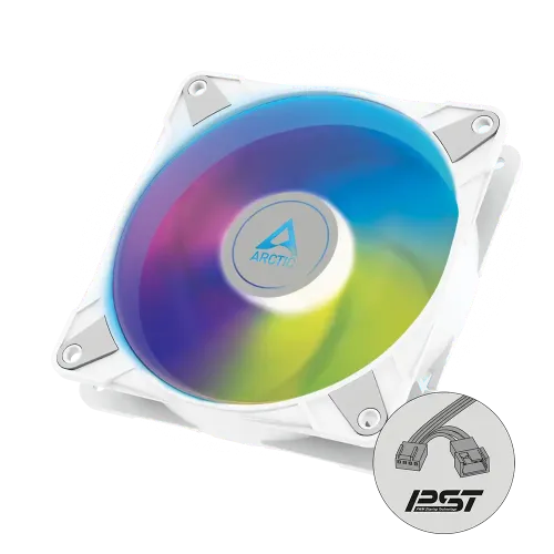 Arctic P14 PWM PST Casing Fan — 140mm ARGB, White