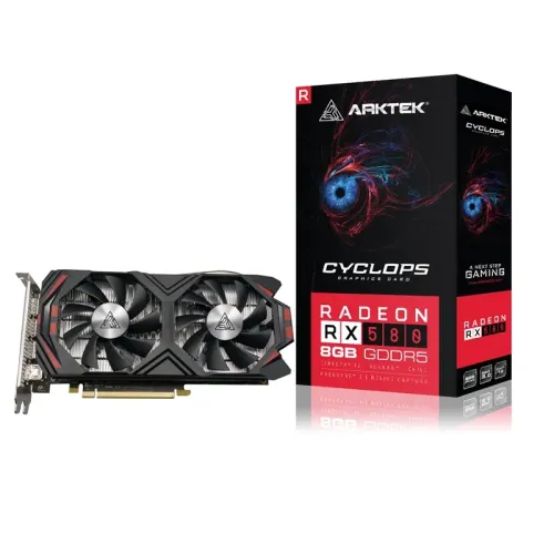 ARKTEK RX 580 Graphics Card — 8GB GDDR5, 256-bit