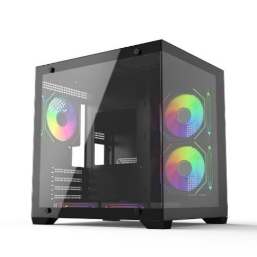ARS Precious 007 INFINITY Mid Tower Gaming Casing — M-ATX, ARGB