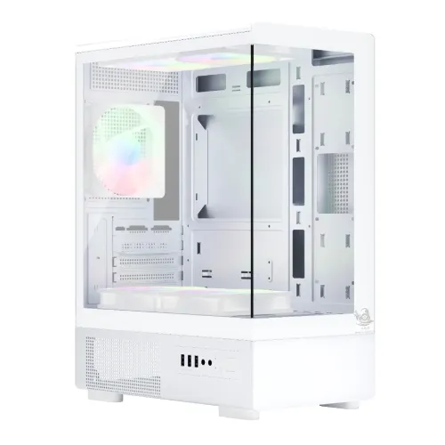 ARS Snow J-330-1 Micro-ATX Gaming Casing — ARGB, White