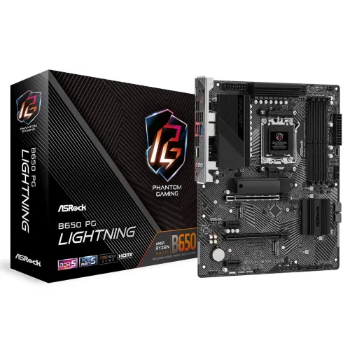 ASRock B650 PG Lightning AMD AM5 Motherboard — ATX