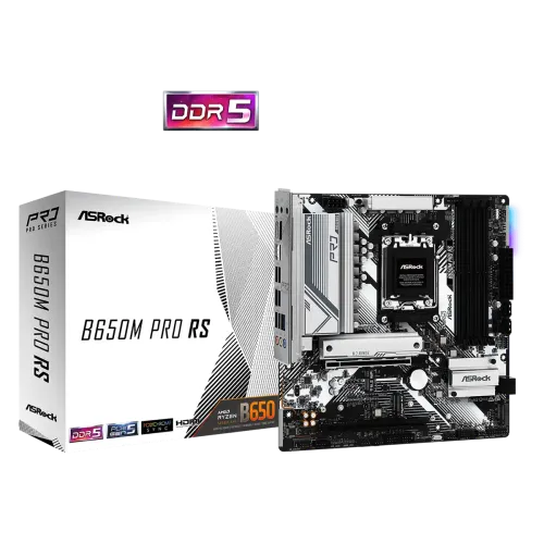 ASRock B650M Pro RS Micro ATX Motherboard — AM5