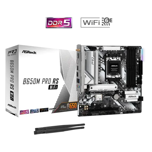ASRock B650M Pro RS WiFi Micro-ATX Motherboard — AM5