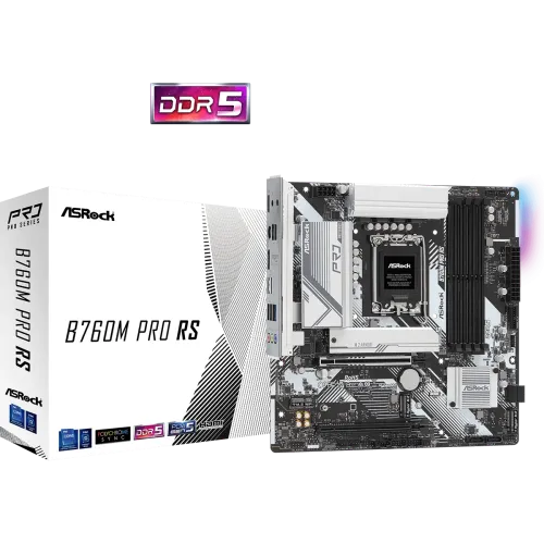 ASRock B760M Pro RS Micro-ATX Motherboard — DDR5