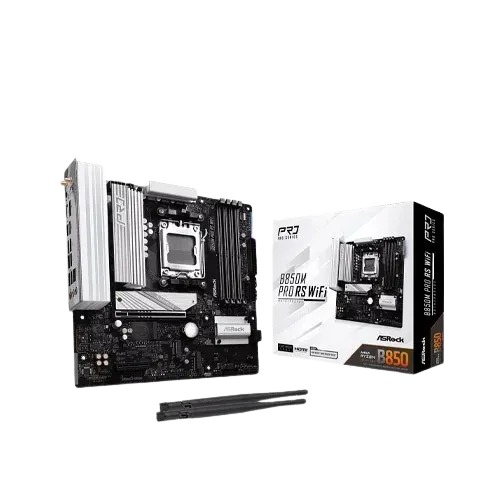 ASRock B850M Pro RS WiFi Motherboard — AM5, Micro-ATX