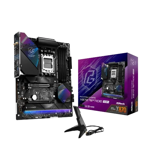 ASRock X870 RIPTIDE WIFI Motherboard — AM5, ATX
