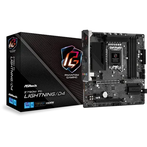 ASRock Z790M PG Lightning/D4 — Micro ATX Motherboard