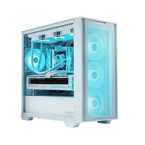 ASUS A21 Gaming Case — micro-ATX, White