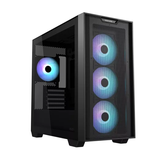 ASUS A21 PLUS Mid-Tower Gaming Casing — ARGB, Micro-ATX