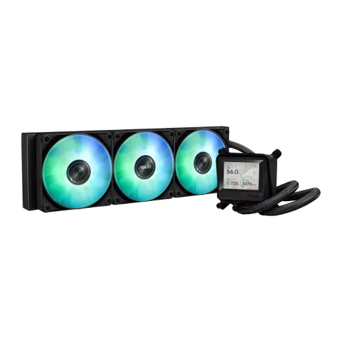 ASUS AYW Gaming LC 360 Liquid CPU Cooler — ARGB LCD, 360mm, With Display