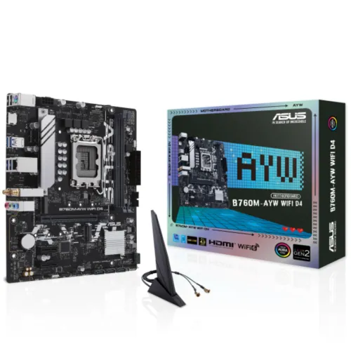 ASUS B760M-AYW WIFI Micro-ATX Motherboard — D4