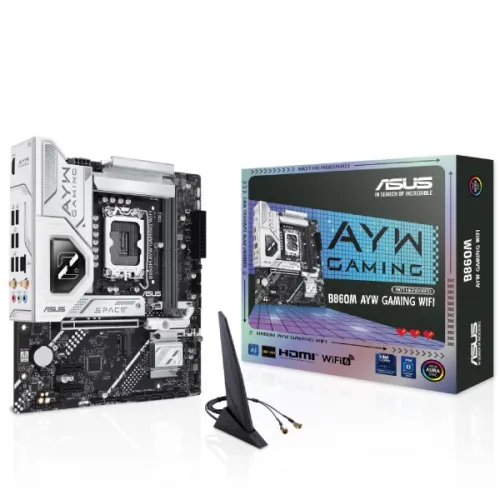 ASUS B860M AYW GAMING WIFI Motherboard — LGA 1851, Micro-ATX