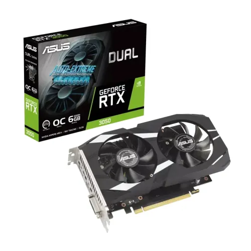 ASUS Dual GeForce RTX 3050 OC Edition Graphics Card — 6GB GDDR6