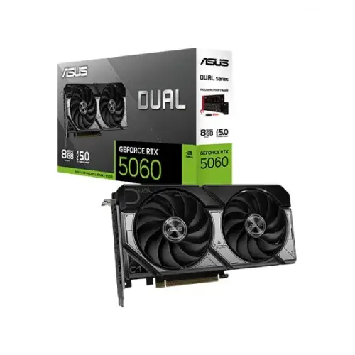 ASUS Dual GeForce RTX 5060 Graphics Card — 8GB GDDR7