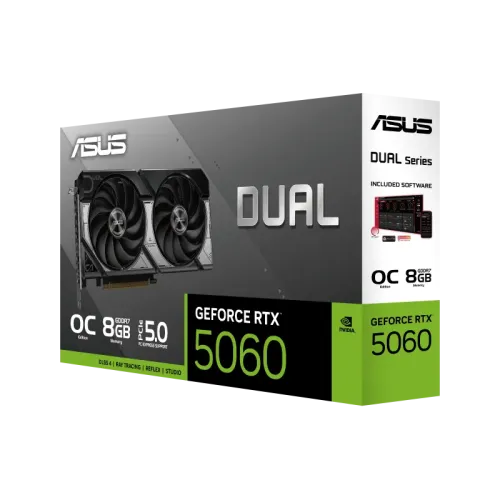 ASUS Dual GeForce RTX 5060 OC Edition Graphics Card — 8GB GDDR7