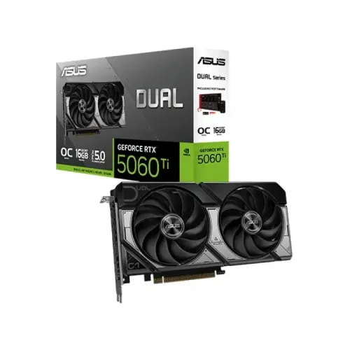 ASUS Dual GeForce RTX 5060 Ti OC Edition Graphics Card — 16GB GDDR7