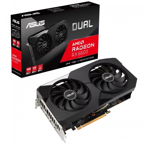 ASUS Dual Radeon RX 6600 Graphics Card — 8GB GDDR6