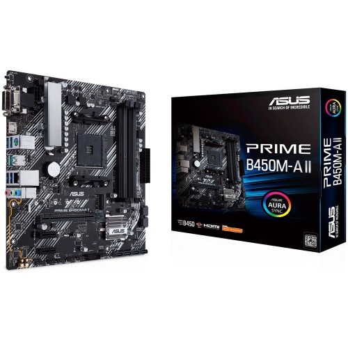 Asus Prime B450M-A II AMD AM4 Motherboard — Micro-ATX