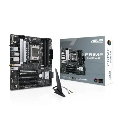 Asus PRIME B650M-A AX Micro-ATX Motherboard — DDR5, AMD AM5