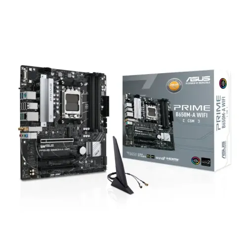 Asus PRIME B650M-A WIFI-CSM Micro-ATX Motherboard — DDR5, AMD AM5