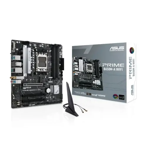Asus PRIME B650M-A WIFI Micro-ATX Motherboard — AMD AM5, DDR5