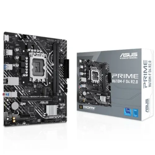 ASUS PRIME H610M-F D4 R2.0 Motherboard — DDR4, LGA1700, mATX