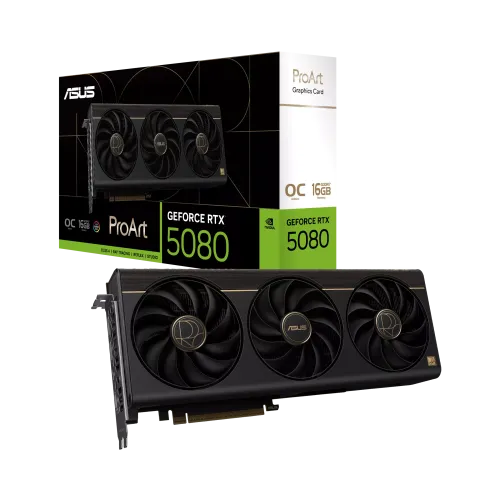 ASUS ProArt GeForce RTX 5080 OC Edition Graphics Card — 16GB, GDDR7