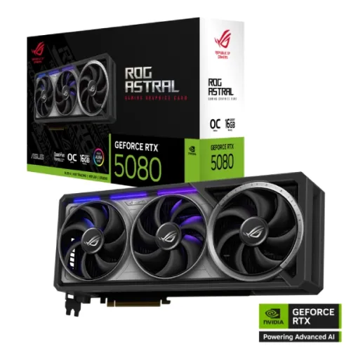 ASUS ROG Astral GeForce RTX 5080 OC Edition Graphics Card — 16GB GDDR7