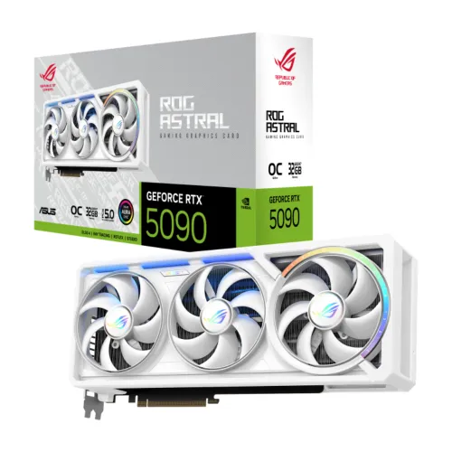 ASUS ROG Astral GeForce RTX 5090 OC Edition Graphics Card — 32GB GDDR7, White