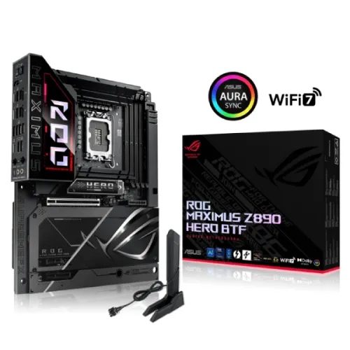 ASUS ROG MAXIMUS Z890 HERO BTF ATX Motherboard — LGA1851