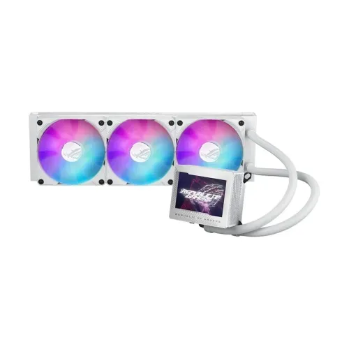 Asus ROG RYUJIN III 360 AIO Liquid CPU Cooler White — ARGB, 3.5" LCD Display