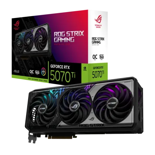 ASUS ROG Strix GeForce RTX 5070 Ti OC Edition Graphics Card — 16GB GDDR7