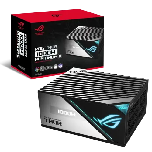 ASUS ROG THOR 1000P2 GAMING Power Supply — 1000W, 80 Plus Platinum II