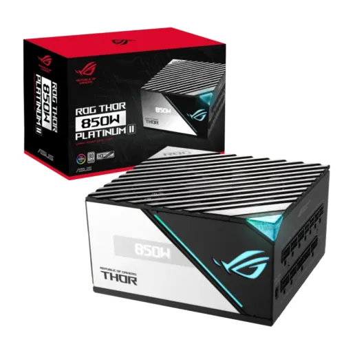 ASUS ROG Thor 850W Platinum II Power Supply — 850W, 80 Plus Platinum