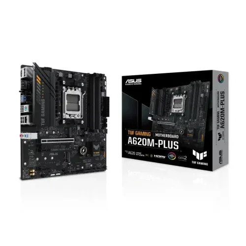 ASUS TUF GAMING A620M-PLUS Motherboard — AMD AM5, Micro-ATX