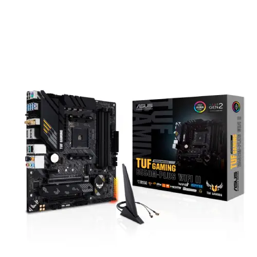Asus TUF GAMING B550M Plus WIFI II Motherboard — AMD AM4, microATX