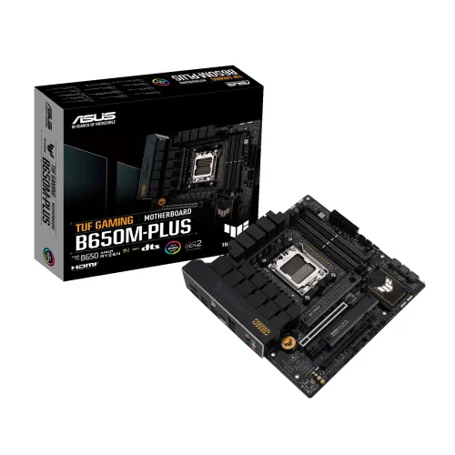 Asus TUF GAMING B650M-PLUS Motherboard — DDR5, AMD AM5, Micro-ATX