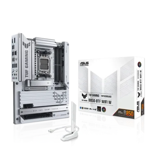 Asus TUF GAMING B850-BTF WIFI ATX Motherboard — White