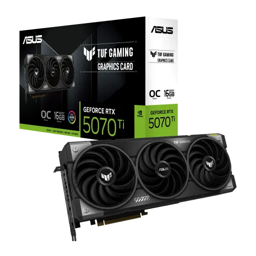 ASUS TUF Gaming GeForce RTX 5070 Ti OC Edition Graphics Card — 16GB GDDR7