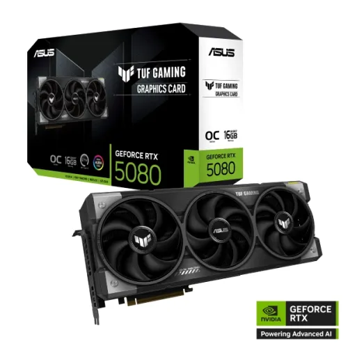 ASUS TUF Gaming GeForce RTX 5080 Graphics Card — 16GB GDDR7, OC Edition