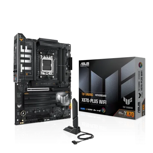 Asus TUF GAMING X870-PLUS WIFI Motherboard — DDR5, AM5, ATX