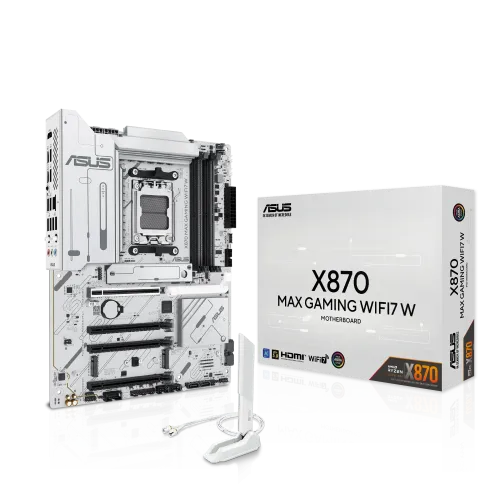 Asus X870 MAX GAMING WIFI7 W Motherboard — AM5, ATX