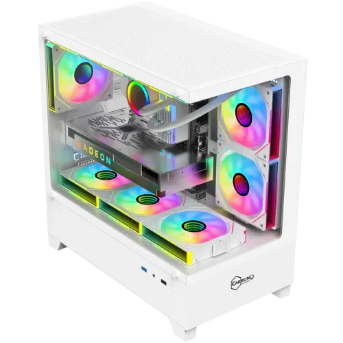 Carbono CG360TB M-ATX Mid Tower Gaming Casing — White