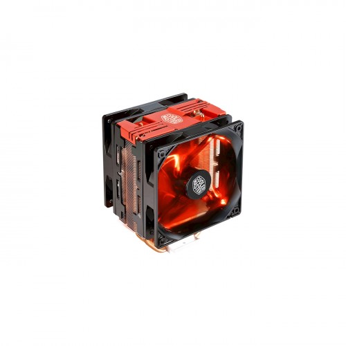 Cooler Master HYPER 212 LED Turbo Air CPU Cooler — Black Cover, Red LED