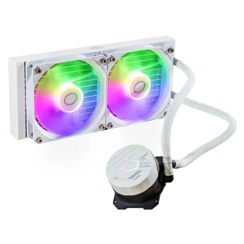 Cooler Master MASTERLIQUID 240L CORE ARGB CPU Liquid Cooler — White