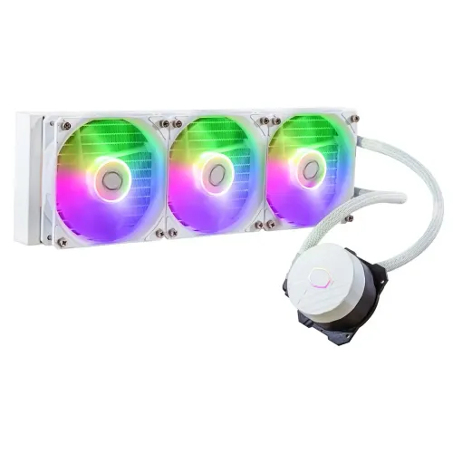 Cooler Master MASTERLIQUID 360L CORE ARGB CPU Liquid Cooler — White