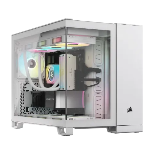 Corsair 2500X Mid-Tower Dual Chamber Casing — White