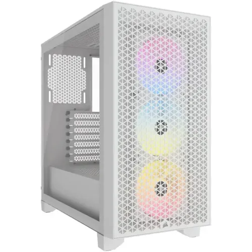 Corsair 3000D RGB AIRFLOW Mid-Tower Casing White — ATX
