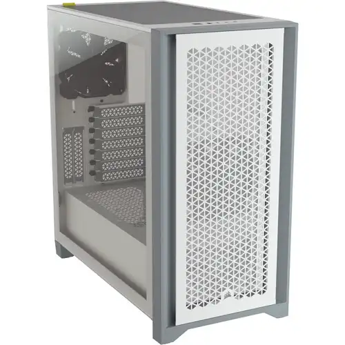 Corsair 4000D AIRFLOW Mid-Tower ATX Casing — Tempered Glass, White